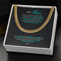 To My Man | I Love You Forever & Always - Cuban Link Chain