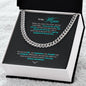 To My Man | I Love You Forever & Always - Cuban Link Chain