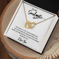 To My Soulmate | I Love You - Interlocking Hearts necklace