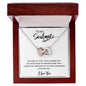 To My Soulmate | I Love You - Interlocking Hearts necklace
