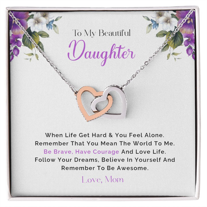 To My Beautiful Daughter - The Way You Are - Love Knot Necklace – Everyoou
